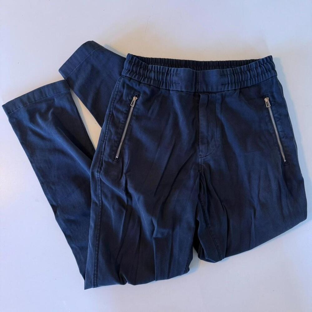 Paul Smith PS Mens Drawcord Tapered Trouser Chino Zippers - Size 28 - Navy Blue